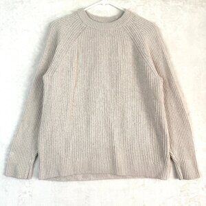 Abercrombie And Fitch Crochet Cable Knit Pullover Raglan Classic Cozy Sweater M